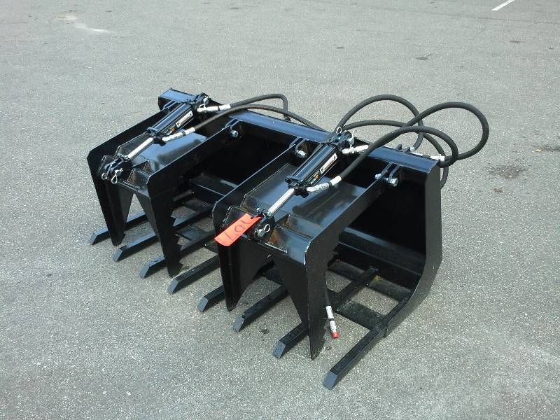 60 Double Grapple Bucket (Skidsteer Attachment)