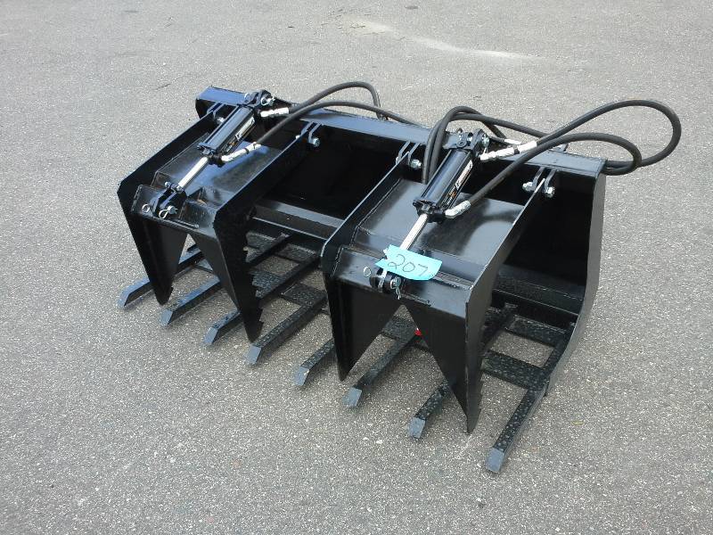 60 Double Grapple Bucket (Skidsteer Attachment)