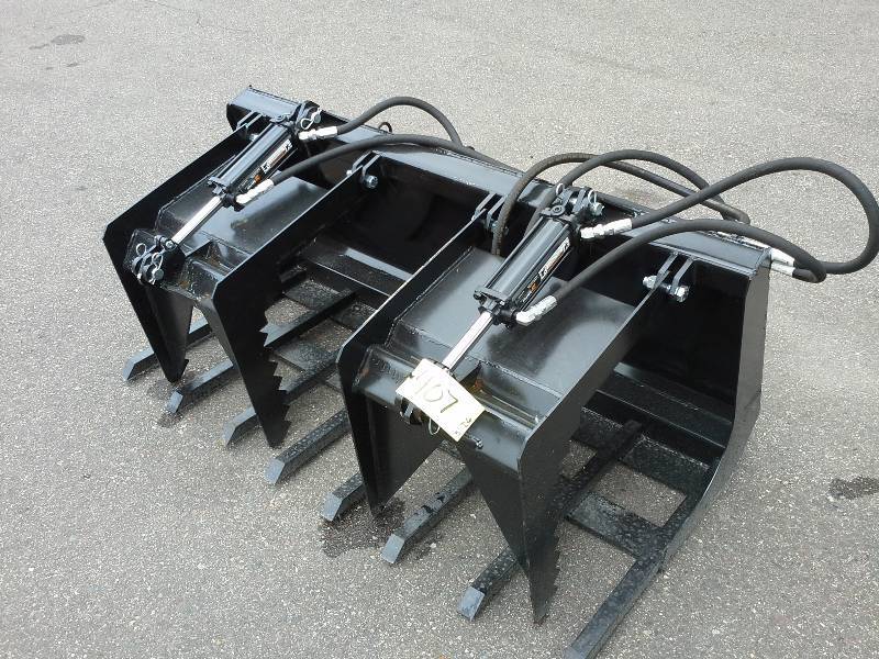 60 Double Grapple Bucket (Skidsteer Attachment)