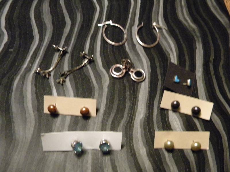 8 Pairs of Sterling Silver Earrings (4 are Post)