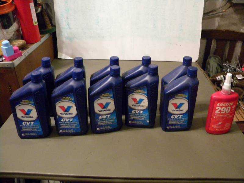 10 Quarts of Valvoline CVT & Loctite 290