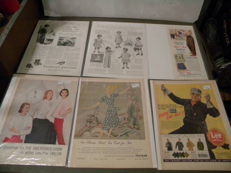 6 Vintage Clothing Ads
