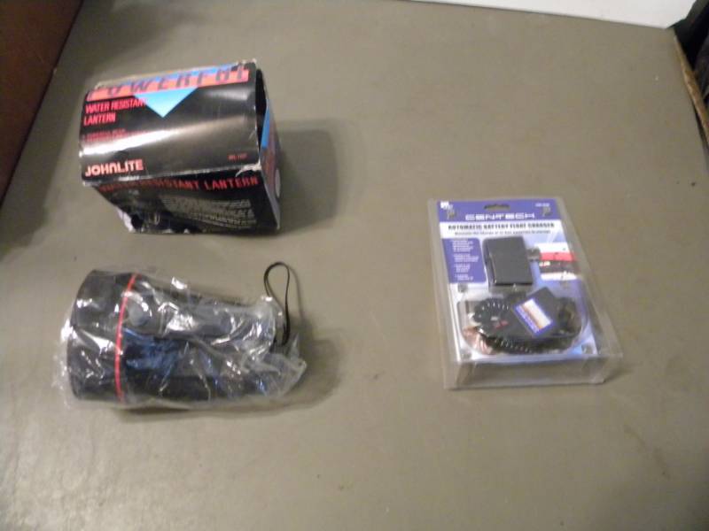 Automatic Battery Float Charger & Johnlite Lantern