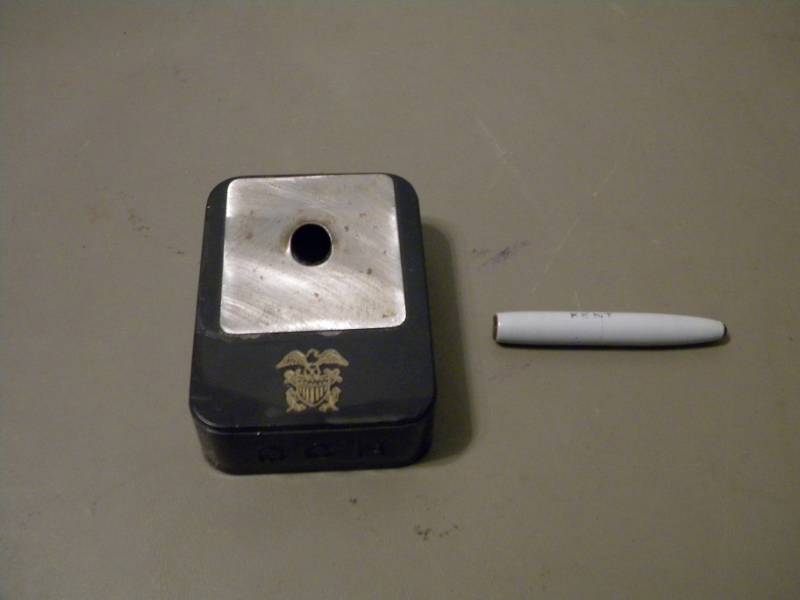 Vintage 1950s Sheaffers Inkwell & Kent Brush
