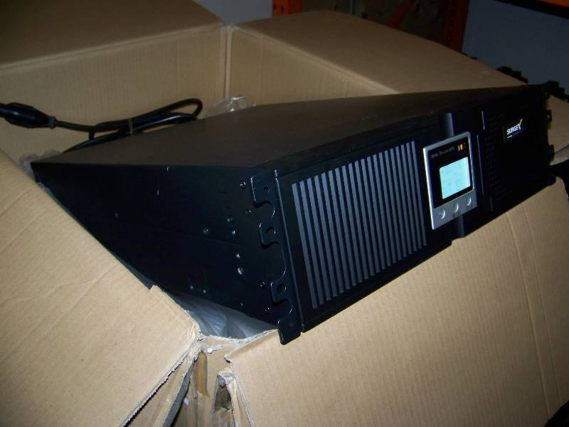 lot 28 image: SurgeX, 2KVA On-Line, Rack Mount UPS (Uninterruptible Power Supply)