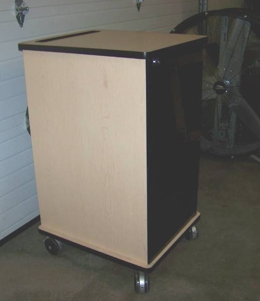 lot 82 image: Audio  Video (AV) Equipment Cabinet on Wheels