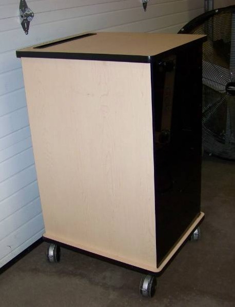 lot 83 image: Audio  Video (AV) Equipment Cabinet on Wheels