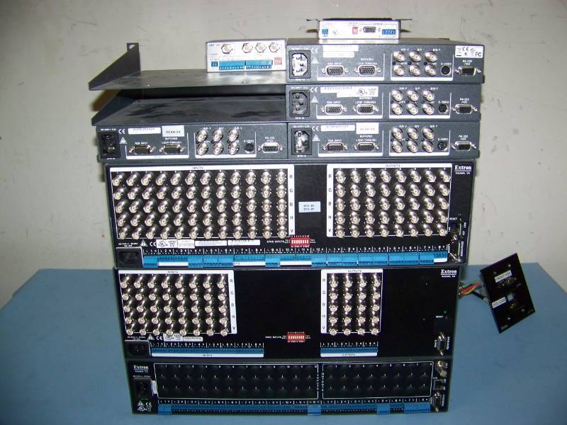 lot 57 image: (LARGE LOT) Extron Electronics, Audio  Video Items