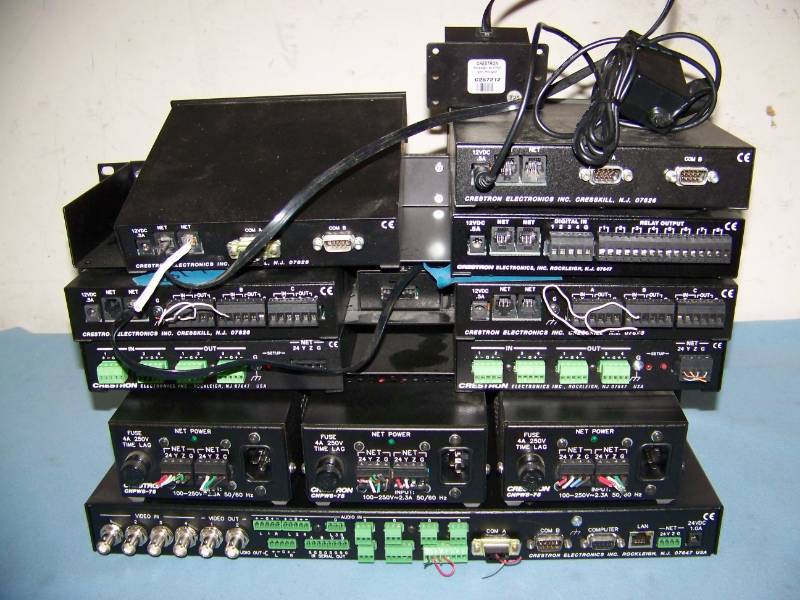 lot 61 image: (LARGE LOT) Crestron, Touch Panel and other Audio  Video items