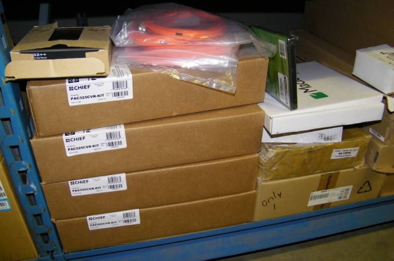 lot 104 image: (8 Wide Shelf - LARGE LOT) Miscellaneous Professional Audio, Computer and Video Equipment - Many New Items