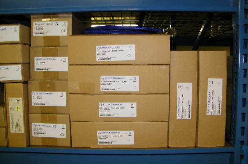 lot 106 image: (8 Wide Shelf - LARGE LOT) Miscellaneous (Mostly NEW) Extron AudioVideoComputer Control Items