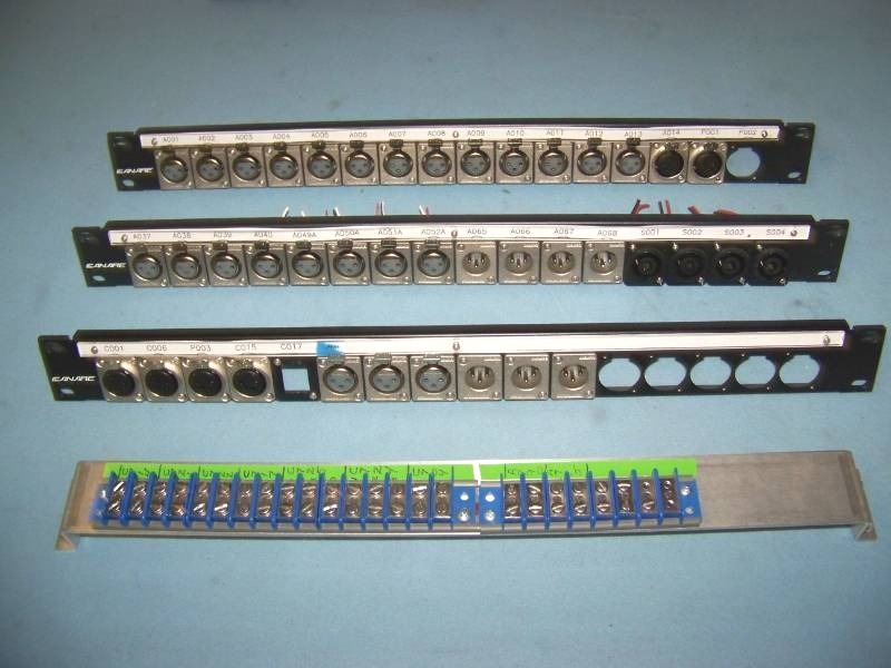 lot 49 image: (7) Miscellaneous XLR and BNC Patch Panels