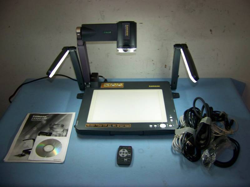 lot 53 image: Lumens, PS550, Digital Presenter  Document Camera with Remote Control, Travel Bag and Cables