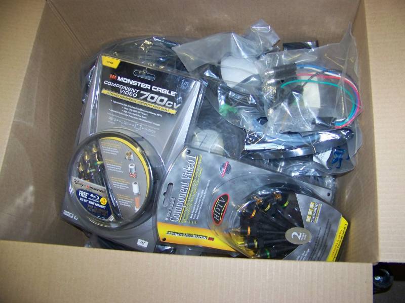 lot 110 image: (4 Boxes - LARGE LOT) Video & Computer Cables & Accessories (Many New)