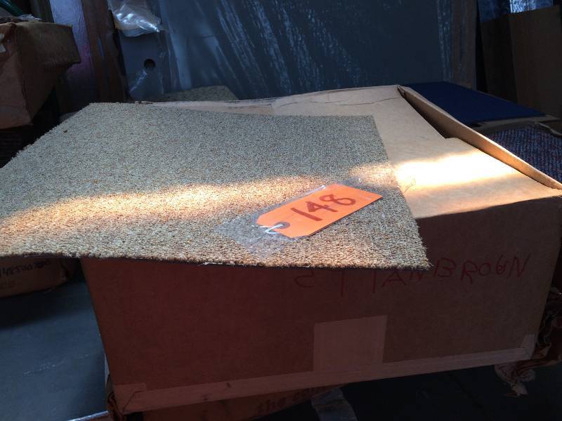 lot 148 image: Stratton carpet squares - camel  tan