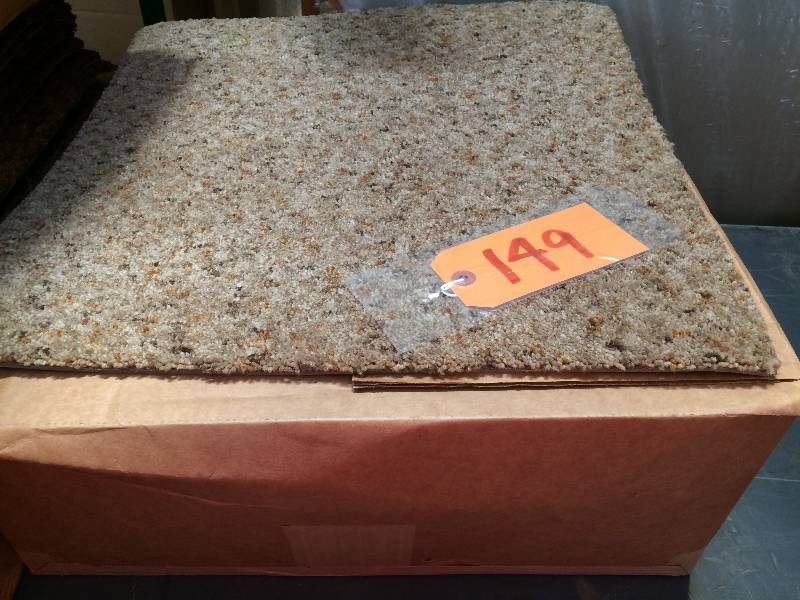 lot 149 image: Stratton carpet squares - sand with darker flecks