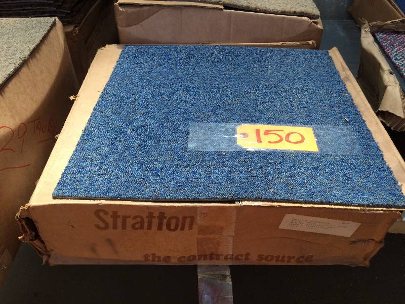 lot 150 image: Stratton Regatta Blue carpet squares