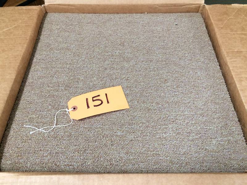 lot 151 image: Stratton carpet squares - camel  tan