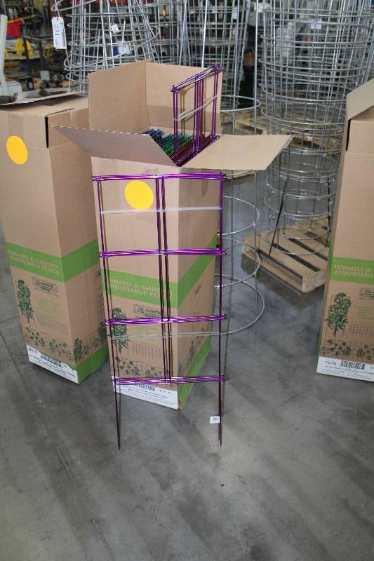 lot 293 image: Lot of (4) 16x42in. Heavy Duty Square Stackable Support Blazin Gemz Color Combo 10-Count Carton
