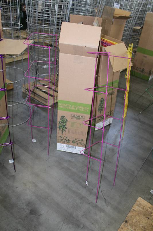 lot 329 image: Lot of (3) 46in. Sectional Garden Cage Color Combo 10-Count Boxes