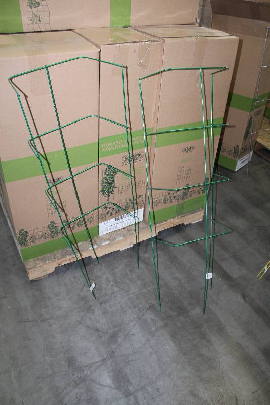 lot 332 image: Lot of (4) 46in. Sectional Garden Cage Blazin Gemz Color Combo 10-Count Boxes