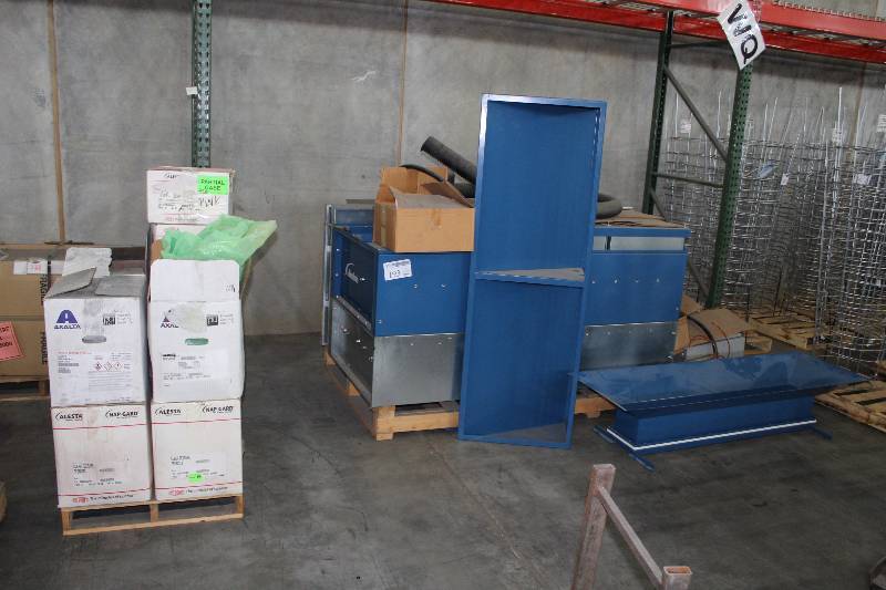 lot 193 image: Nordson Econo-Coat 1001 Powder Spray Booth w Supplies