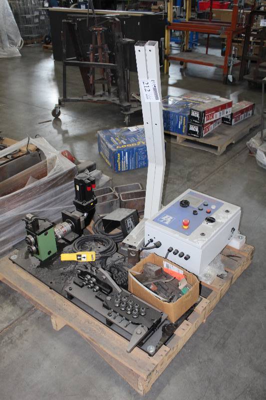 lot 212 image: PA Industries Tangent Wire Feeder w Controller