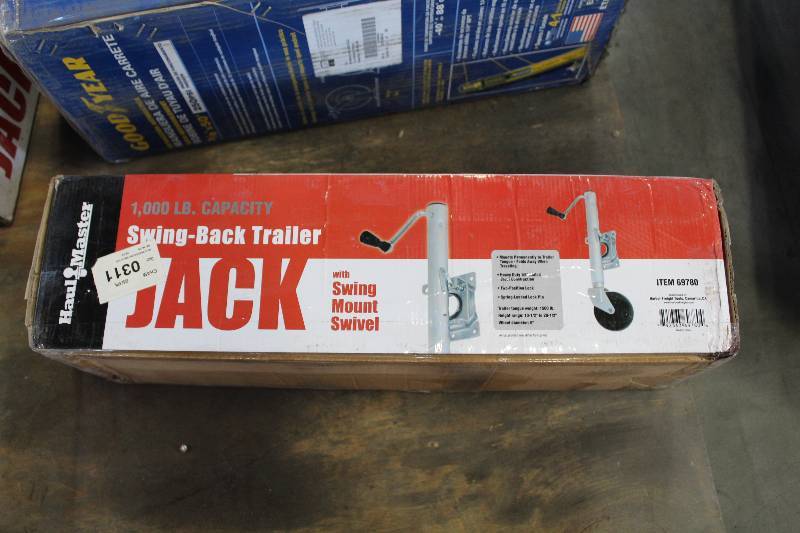lot 207 image: Haul Master 1000 lb. Capacity Swing-Back Trailer Jack