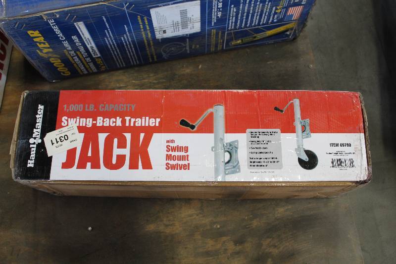 lot 210 image: Haul Master 1000 lb. Capacity Swing-Back Trailer Jack