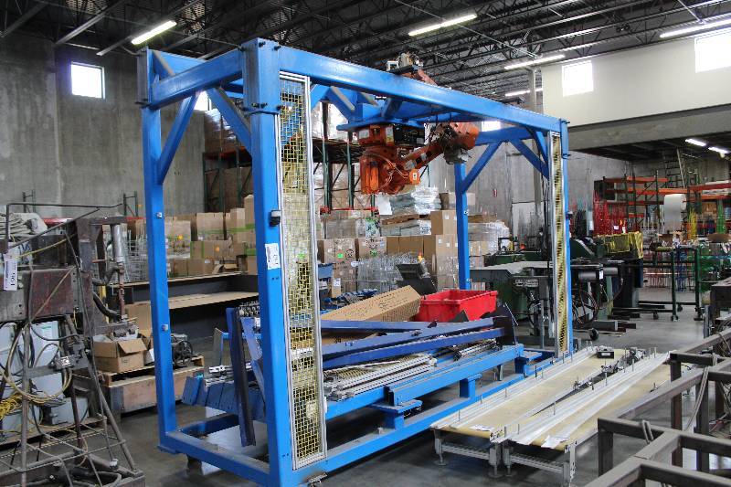 lot 150 image: Lot of (2) 2012 ABB Robotic Arms w Controllers