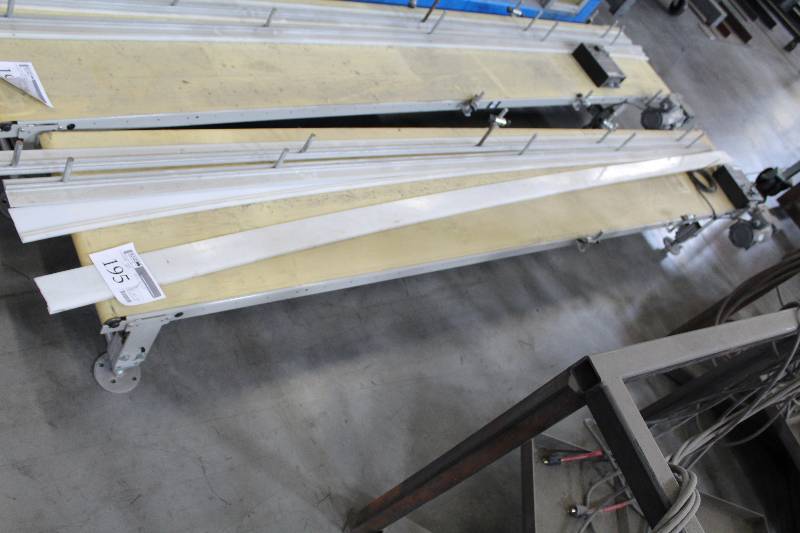 lot 195 image: Minarik Drives Conveyor Belt System w Boston Gear DC Motor