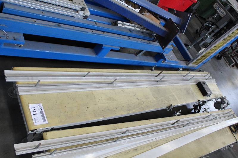 lot 194 image: Minarik Drives Conveyor Belt System w Boston Gear DC Motor