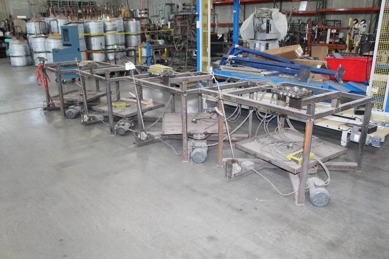 lot 165 image: Lot of (4) Wire Turn Tables