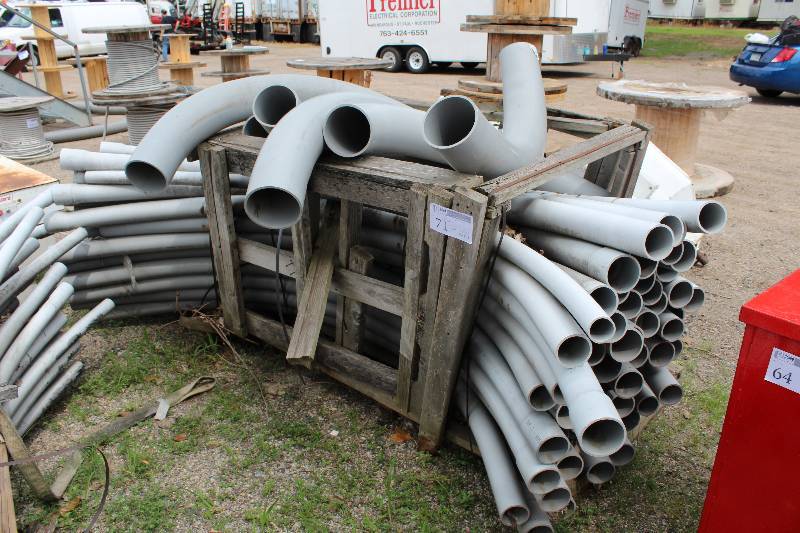lot 71 image: Lot of (Approximately 46) Metal Conduit Pipe