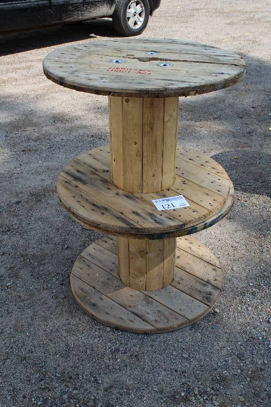 lot 121 image: Lot of (2) Wood Spools