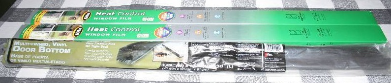 lot 26 image: Heat Control Window Film and Door Seal