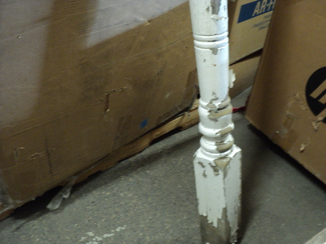 white post pillar 7ft tall...
