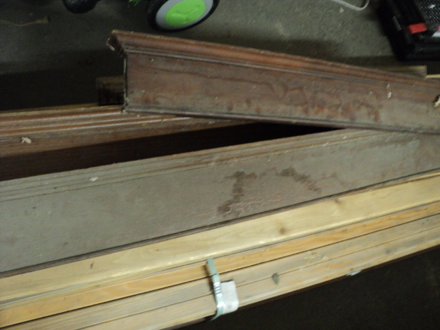 4 oak door trim headers, 36in-53in ...