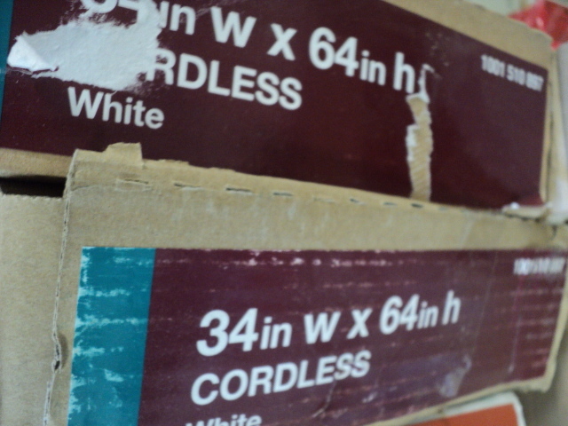 5 blinds 34and 35 wide x variou...