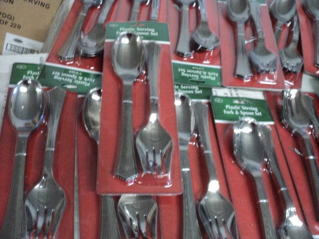 24 sets of plastic serving fork and...
