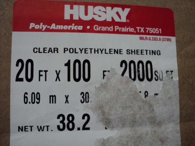 Husky Clear Polyethylene sheeting 2...