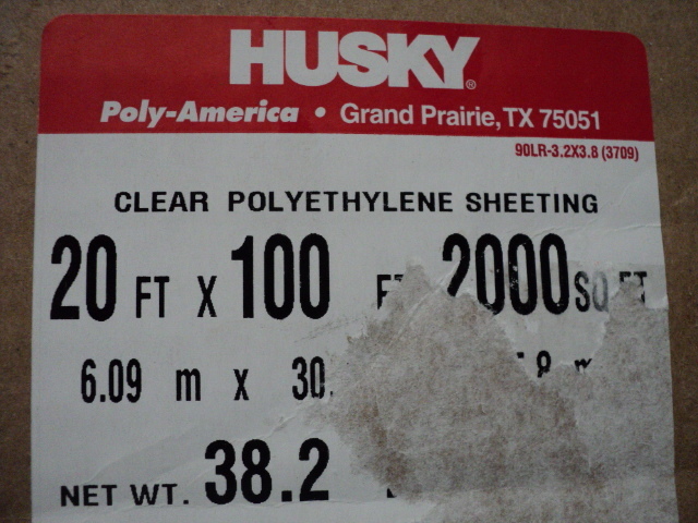 Husky Clear Polyethylene sheeting 2...