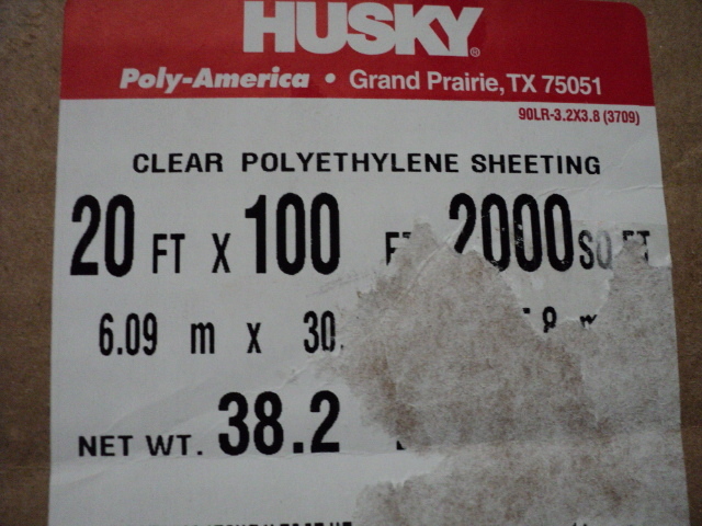 Husky Clear Polyethylene sheeting 2...