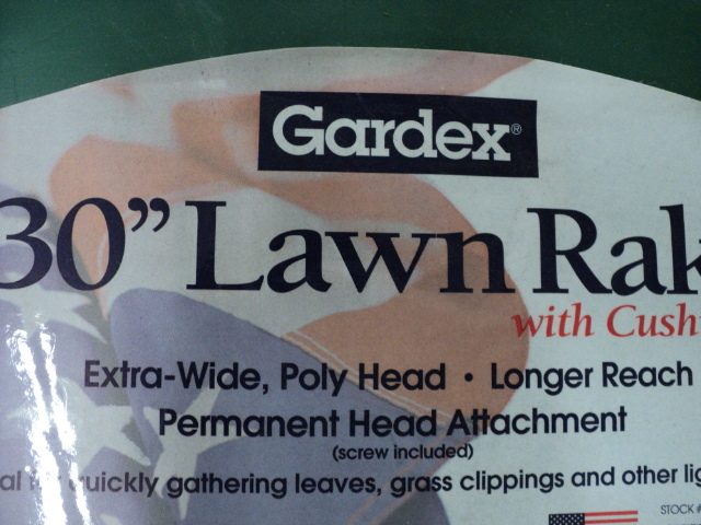 Gardex 30 lawn rake...