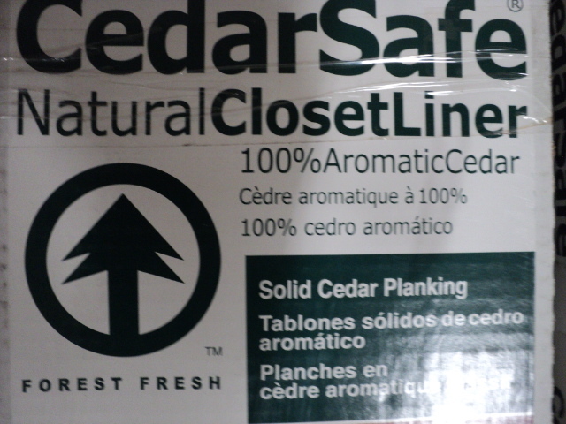 2 cartons of Cedar Safe closet line...