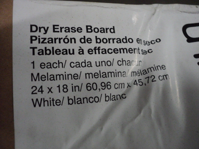 Dry erase board - 18 x 24 and 6 B...