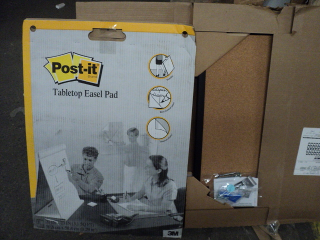 black framed 20 x 24 corkboard an...