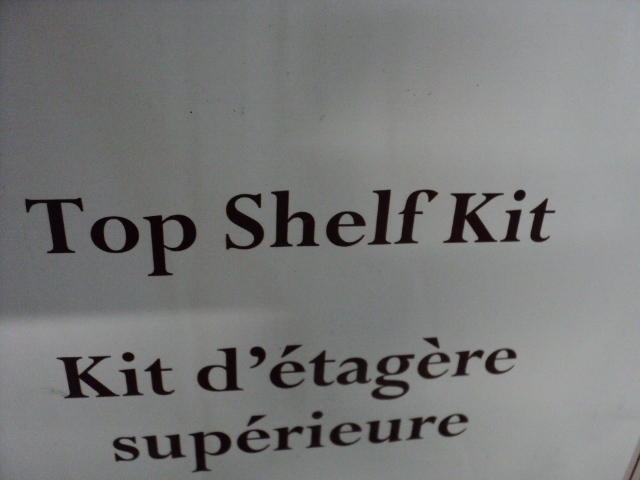 Closet Maid top shelf kit...