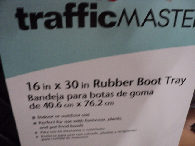 Traffic Master 16 x 30 boot tray...