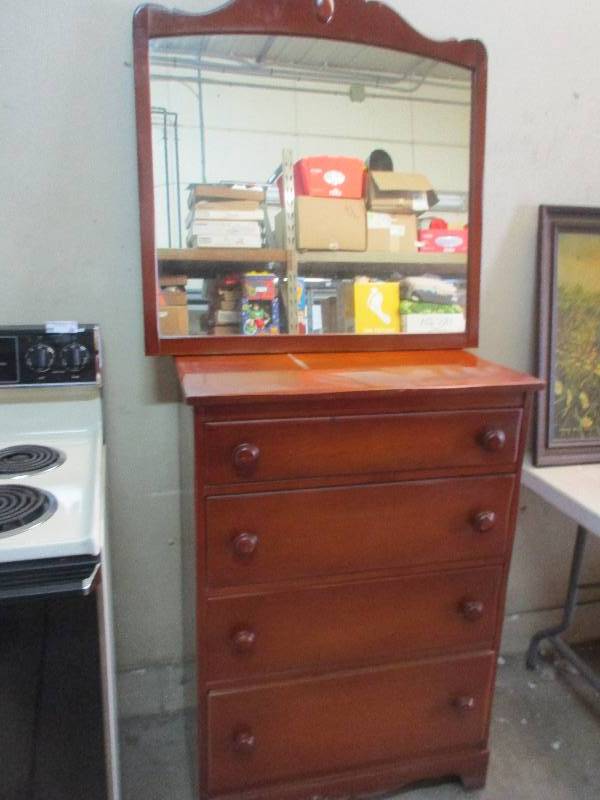 Dresser and mirror